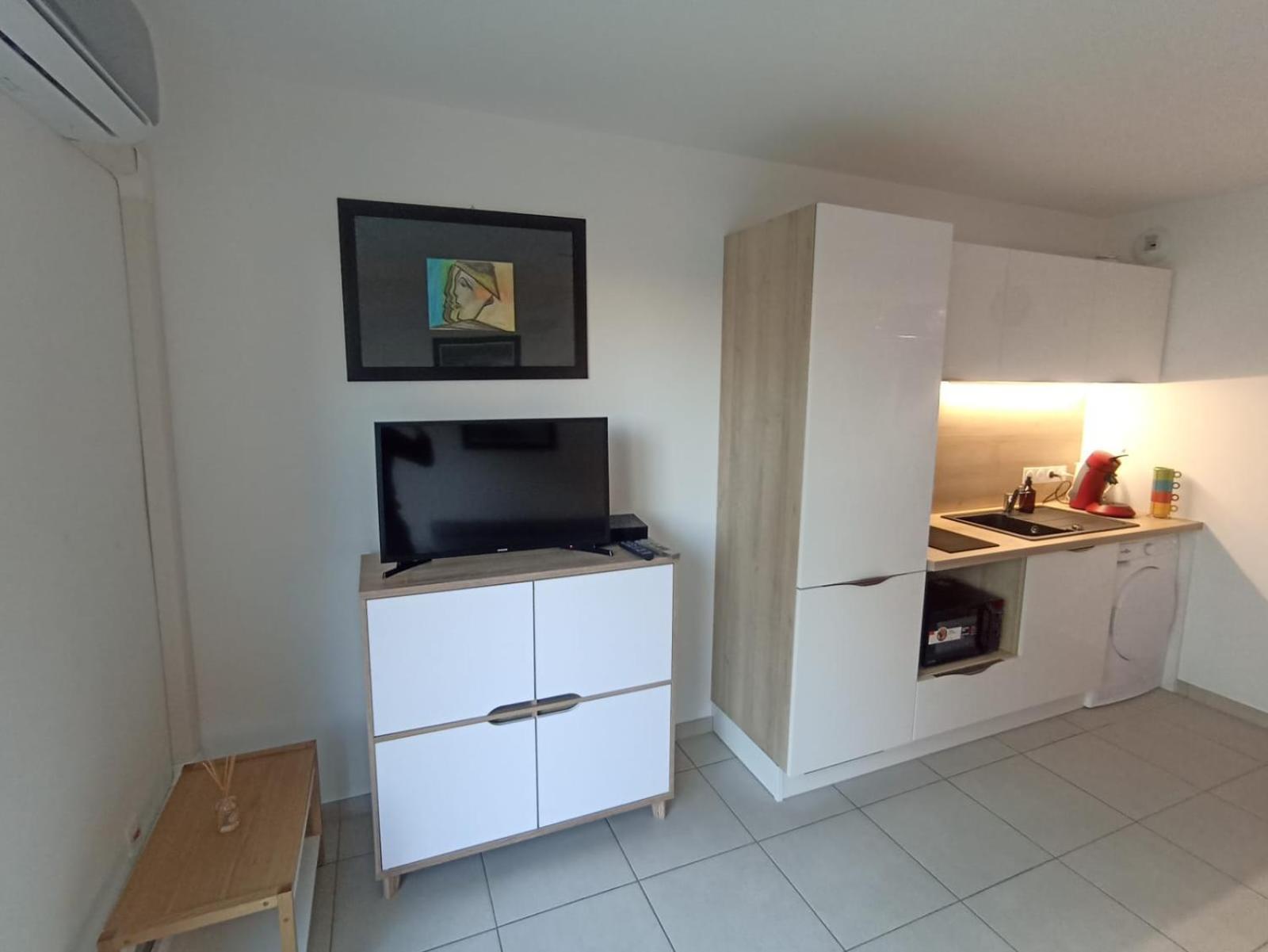 Studio Avec Parking Prive, Piscine Plage 300M Antibes Buitenkant foto