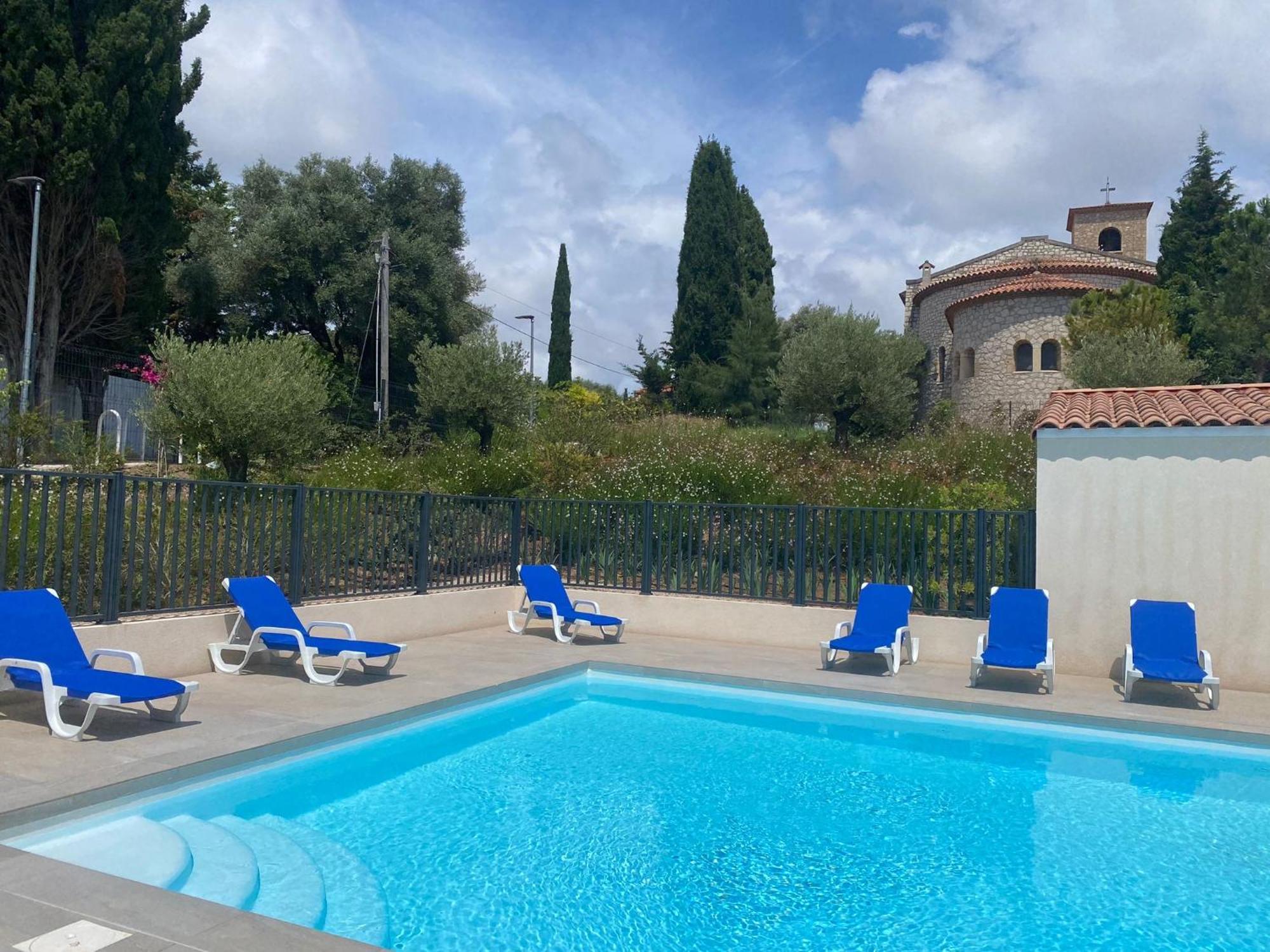 Studio Avec Parking Prive, Piscine Plage 300M Antibes Buitenkant foto